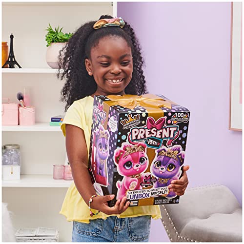 Present Pets, Princess Puppy Interactive Surprise Plush Toy Pet with Over 100 Sounds & Actions