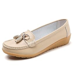 Women's Genuine Leather Platform Loafers Classic