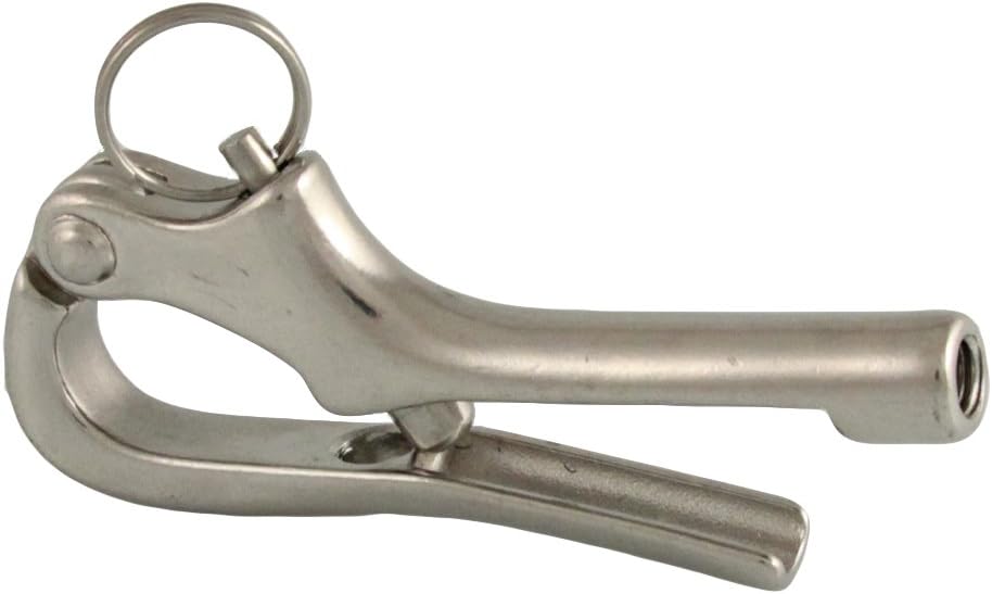 Bootsteile Brauer Pack of 2 Pelican Hooks M6 x 76 mm A4 Stainless Steel