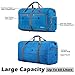 Gonex 60L Packable Travel Duffle Bag Foldable Duffel Bags for Luggage Gym Sports Camping Travelling Cycling Storage Shopping Water & Tear Resistant Blue
