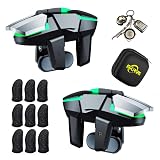 Mikirini 13 in 1 Mobile Phone Gaming Triggers Combo Kits for iPhones/Android Phones, Mobile Phone Game Controller for PUBG Mobile/Call of Duty/Apex (Metal)