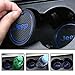 2 Pack 2.75 inch Car Interior Accessories Anti Slip Cup Mat for Jeep Grand Cherokee Wrangler Compass Cherokee Renegade Patriot Grand Comander Decoration,etc All Models (Blue)