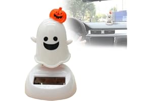 Fgbetcv Halloween Solar Dancing Toy, Halloween Ghost Solar Dancing Swing Figurine,Halloween Ghost Car Decoration,Car Dashboard Ornament Ghost Dancers Figurine for Halloween Party