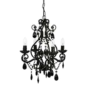 Tadpoles Four Bulb Chandelier, Black: Amazon.ca: Home
