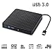 External CD DVD Drive, MiluoTech USB 3.0 Protable CD Drive High Speed Data Transfer DVD CD +/- RW Writer Burner Rewriter DVD/CD-ROM Drives for Laptop Desktops Windows Mac OSX (Black) (MiluoTech 03)
