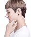 Jstyle Jewelry Stainless Steel Stud Earrings for Men Women Cool Ear Piercing Plugs 18G Carbon Fiber 3 Pairs