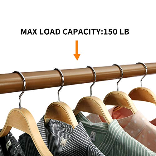 HOME BI Industrial Pipe Clothing Rack, Heavy Duty Garment Rack for Laundry Room,Rolling Clothes Rack with Shelf，Lockable Wheels,Blue - Thumbnail 3