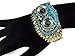 Alilang Womens Antique Owl Bird Crystal Rhinestone Costume Cuff Bangle Bracelet