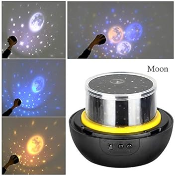 XHSHLID Luz de Noche Led Starry Sky Magic Star Moon Planet Lámpara ...