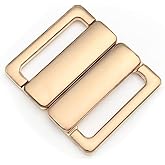 VEVESI 3/4" Bra Metal Front Closure Back Clasps Snap Hook Clip Quick Buckle Bramaking Accessory (Light Gold 20mm)