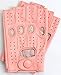 Riparo Women's Fingerless Half Finger Driving Motorcycle Unlined Leather Gloves (7, Pink)