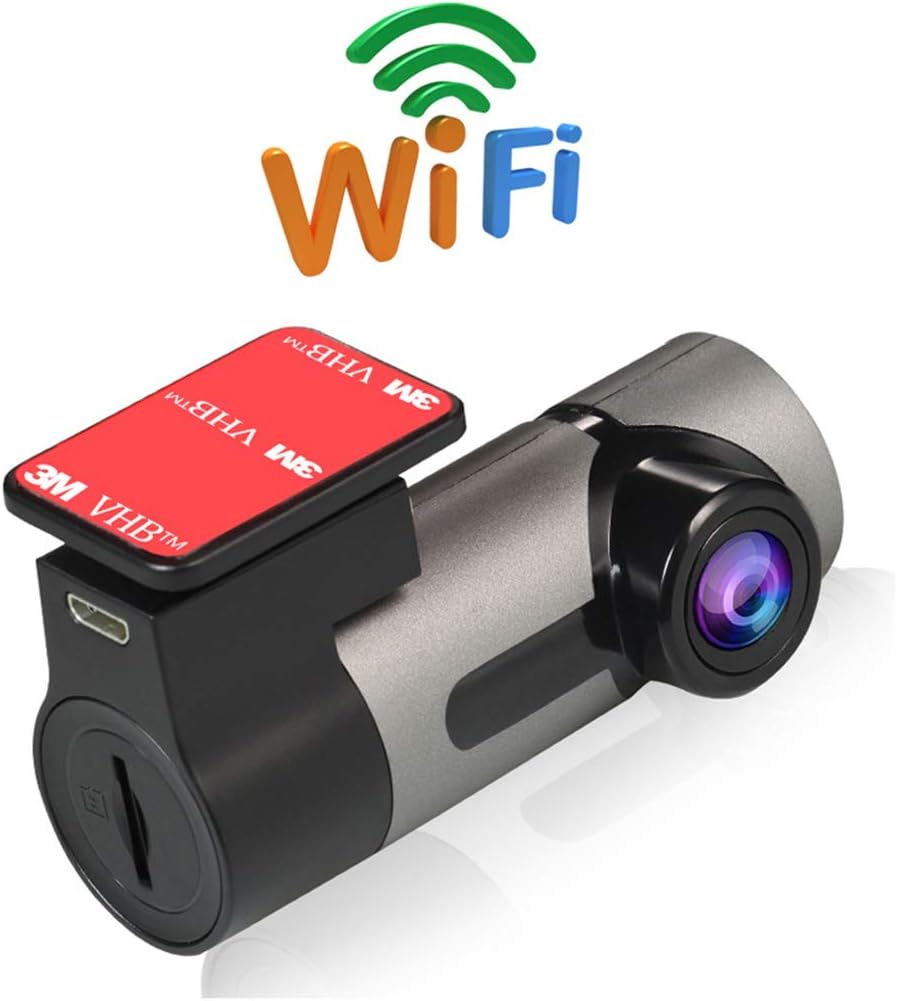 FSM88 Electronics Car Mounted Cameras 360° Panoramic Driving Recorder, HD WiFi Wireless Driving Recorder 100M WiFi Mobile Phone Interconnection