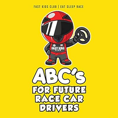 ABCs For Future Race Car Drivers Alphabet Book Baby Book, Childrens Book, Toddler Book, Kids Book