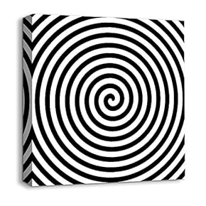 Canvas Wall Art - Abstract Visual Illusion - Giclee Painting Wall Art for Bedroom Living Room Home Decoration - 12x12 inches