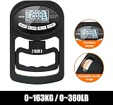 Myqqhbs Digital Hand Dynamometer Grip Strength Tester 265lbs 120kg USB LCD view 8