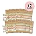 Bridesmaid Gifts Hair Tie Cards | Pink & Gold | Bachelorette Party Favors | Wedding Party and Bridal Shower Favors (10 pack)