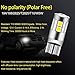 NAKOBO LED Bulb 12v 24v Non-polarity 194 T10 168 2825 W5W 12961 Car Interior Extremely Bright 9SMD 3030 Chipset, for License Plate Dome Map Door Courtesy Park Lights Pure White（pack of 4）