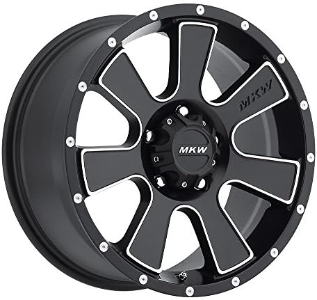 MKW Offroad M90 Satin Black Wheel with Machined Finish (18x8"/5x110mm)