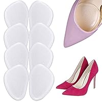 INTVN Metatarsal Pads-Shoe Inserts Women Ball of Foot Cushions for High Heels Clear, One Size Fits All (8pcs)