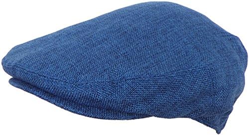Summer Ivy Scally Driver Cap Polyester Flat Hat Driver (Medium, Navy)