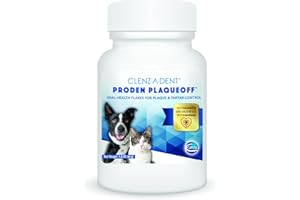 Ceva Clenz-a-dent ProDen PlaqueOff - Oral Health Flakes For Dogs & Cats, Cleans Teeth & Freshens Breath
