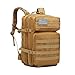 Z ZTDM Outdoor Large 40L Tactical Backpack Military, 3 Day Assault Pack, Bug Out Survival Bag, MOLLE Rucksack for Travel Picnics, Heavy Duty & Waterproof 900D Oxford, USA Flag Patched (40L Tan)