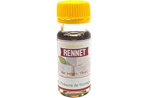 Rennet Microbial - Cheese Coagulant Enzyme - 10ml Beginner Friendly - Gluten Free