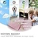 NICETOWN Thermal Insulated Blackout Curtain - Tie Up Shade for Baby's Window for Bedroom/Thanksgiving (Lavender/Baby Pink, Rod Pocket Panel, 46 inches W x 63 inches L)