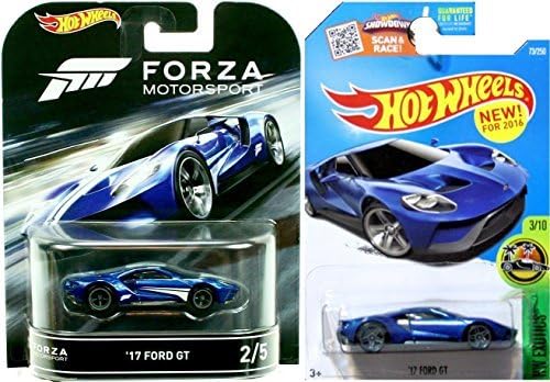 Retro Entertainment Hot Wheels Forza Motorsports '17 Ford GT & HE Exotics #73 '17 Ford GT 2-Car Bundle