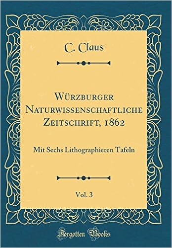 Wurzburger Naturwissenschaftliche Zeitschrift 1862 Vol 3 Mit
