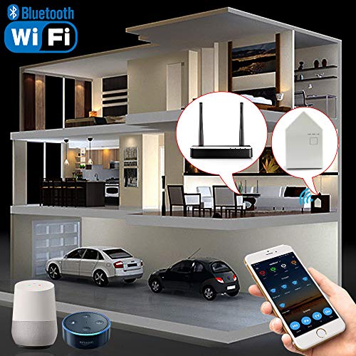 Sumaote BT Mesh Smart Bridge for Smart Home Wide Range Device Network, Enables Remote Access to the Bluetooth Lighting, Compatible with Amazon Alexa and Google Home