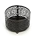 Hosley's Wave Cut Candle Sleeve, Jar Candle Holder 3.55