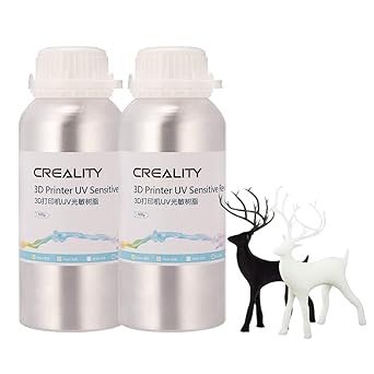Creality 3d Printer Resin Smellless Lcd Uv Curing Resin 405nm Standard Photopolymer Resin For Lcd 3d Printing 500ml Black And 500ml White Amazon In Industrial Scientific