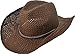 Simplicity Men's & Women's Western Style Cowboy / Cowgirl Straw Hat
