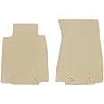 IKON MOTORSPORTS, Floor Mats Compatible with 2009-2020 Nissan 370Z, Factory Fitment Beige Nylon Front Car Floor Mats Liner Carpets Replacement 2PCS, 2010 2011 2012 2013 2014 2015 2016 2017 2018