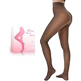 HONGTEYA Fleece Lined Tights Women Winter Thermal Leggings Pantyhose Fake Translucent Thick Warm Sheer Tights