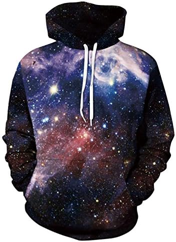 DayOn Space Galaxy 3D Sweatshirts Men/Women Hoodies Stars Autumn Hooded Hoody Tops