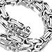 Urban Jewelry Men's Bracelet Stainless Steel Silver 8.5 inch L x 0.25 inch W (With Branded Gift Box)