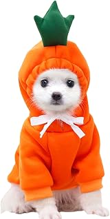 XIAOYU Pet Hoodie Carrot Style Puppy Dog Cat Clothes Small Medium Large