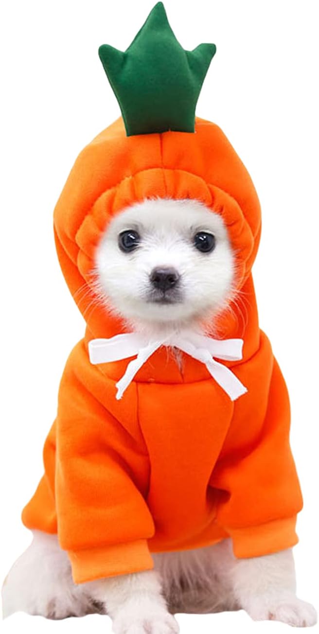 XIAOYU Pet Hoodie Carrot Style Puppy Dog Cat Clothes Small Medium Large