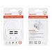 HAWEEL UK Wall Charger 4 USB Port 3 Pin Plug Max 3.1A with ROHS, CE and BS Certificate for iPhone X/ 8/ 8 Plus/ 7/ 7 Plus/ 6/ 6s Plus, iPad, Samsung and other Chargable Devices (UK Plug Type 2)