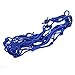 Pixnor 40*40cm Luggage Cargo Bungee Net Bag 6 Hooks Bike Motorcycle Helmet Mesh Storage Carrier Bag (Blue)