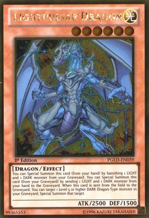 Yu-Gi-Oh! - Lightpulsar Dragon (PGLD-EN039) - Premium Gold - 1st Edition - Gold Rare