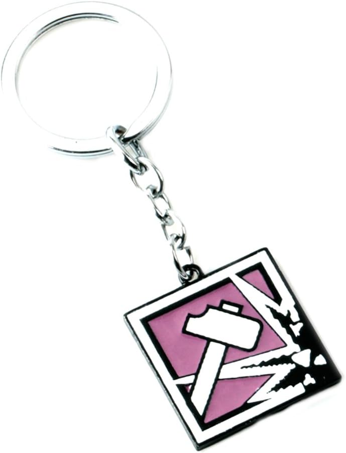 Tom Clancy's Rainbow Six Siege Auto Premium Quality Silvertone Keychain Key Ring w/Gift Box