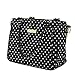 JuJuBe Be Classy Structured Multi-Functional Multi-Functional Diaper Bag/Purse, Legacy Collection - The Duchess - Black with White Polka Dots