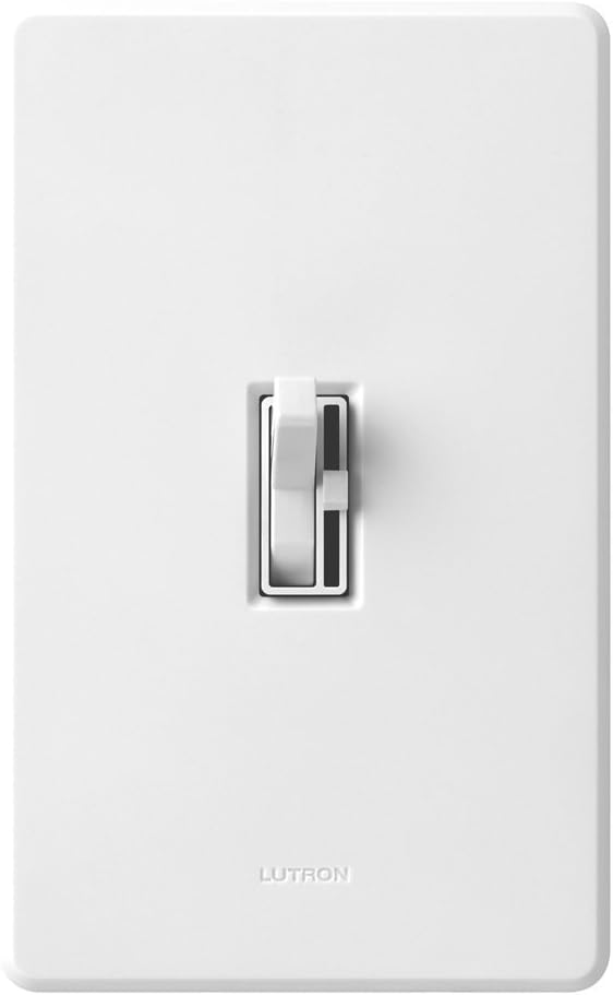 Lutron Ariadni/Toggler LED+ Dimmer | 150-Watt, Single-Pole/3-Way | AYCL-153P-WH | White - Wall Dimmer Switches - 