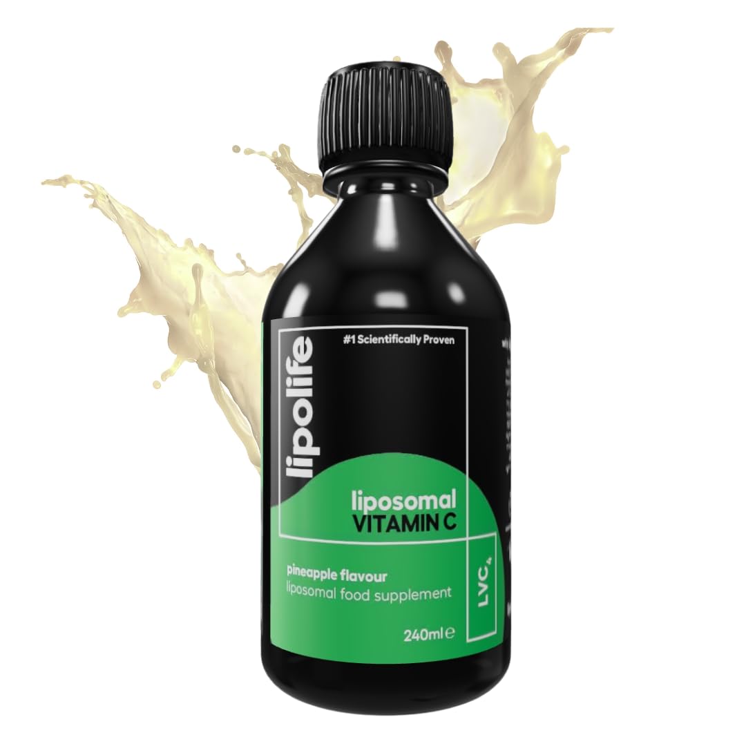 Liposomal Vitamin C - 500mg | High Strength Pineapple Flavour | 48 Servings | LVC4 | Higher Absorption, Scientifically Proven | Advanced Nutrient delivery | Made in UK by lipolife — image 1