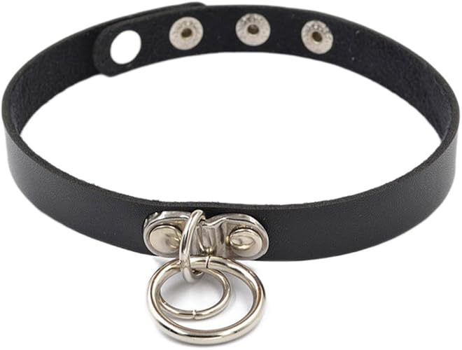 Amazon ダブル輪っかチョーカー 二連 Oリング シドリング チョーカー 首輪 パンク V系 ヴィジュアル系 アクセサリー メンズ レディース ファッション チョーカー 通販