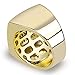 JINAO 18K Gold Iced Out Hip Hop Wedding Engagement Bling MICROPAVE CZ Square Pinky Mens Ring