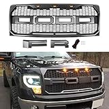 Seven Sparta Front Grill for Ford F150 09-14 Raptor Style Grill (Gray)